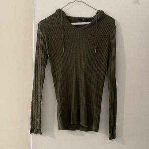 Mavi sweater hoodie. Olive green